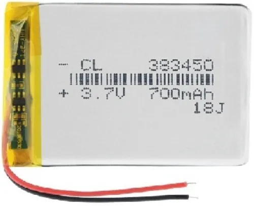 Polymer 383450-750Mah Lipo-Polimer Pil