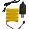 4.8 volt AA 800 mah şarjlı oyuncak bataryası ve şarj aleti-4 Pilli
