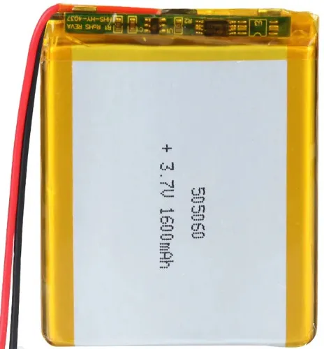 Polymer 505060-1600Mah Lipo-Polimer Pil