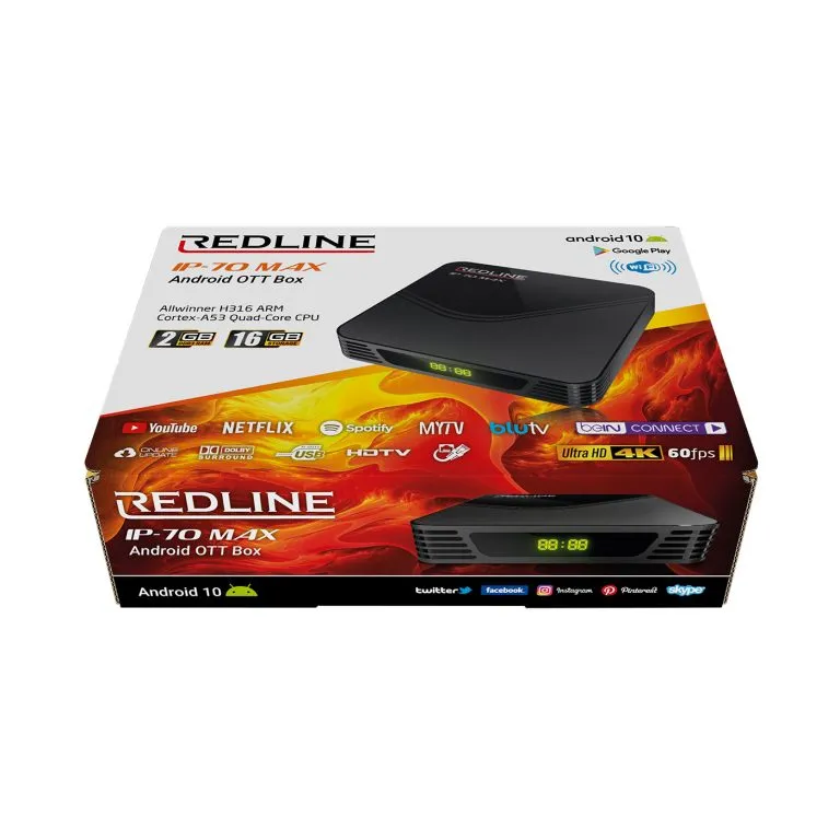 REDLİNE IP-70 MAX 2GB/16GB ANDROİD 10 TV BOX
