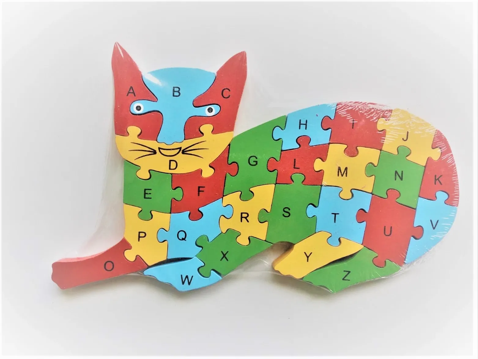 Ahşap Kedi Figürlü Puzzle Yapboz