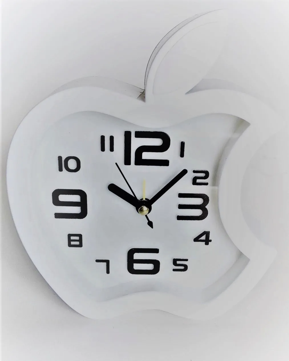 Apple Dekoratif Çalar Masa Saati Beyaz