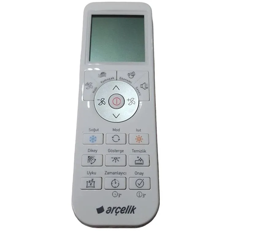 Arçelik ile uyumlu 5401552301 İnverter Klima Kumandası-Siyah Modelede Uyar
