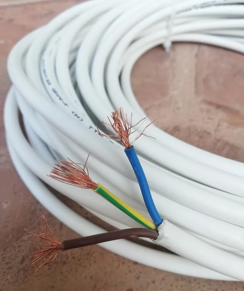 Birikim 3x1.5 Tam Bakır TTR Kablo 25 Metre Beyaz