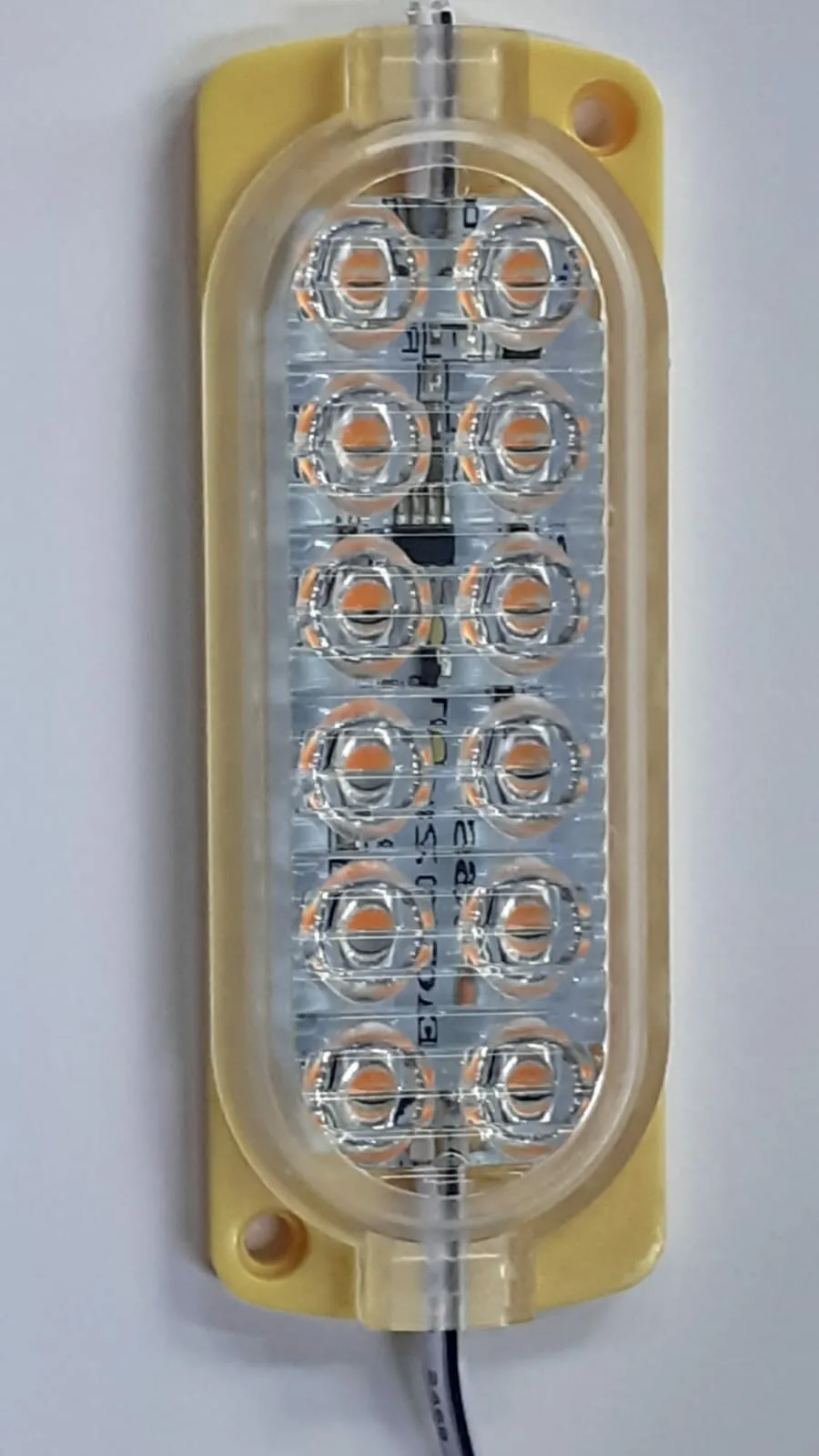 Çakar Modül Sarı 12 Ledli 12 Volt 2.4 Watt - 2 Adet