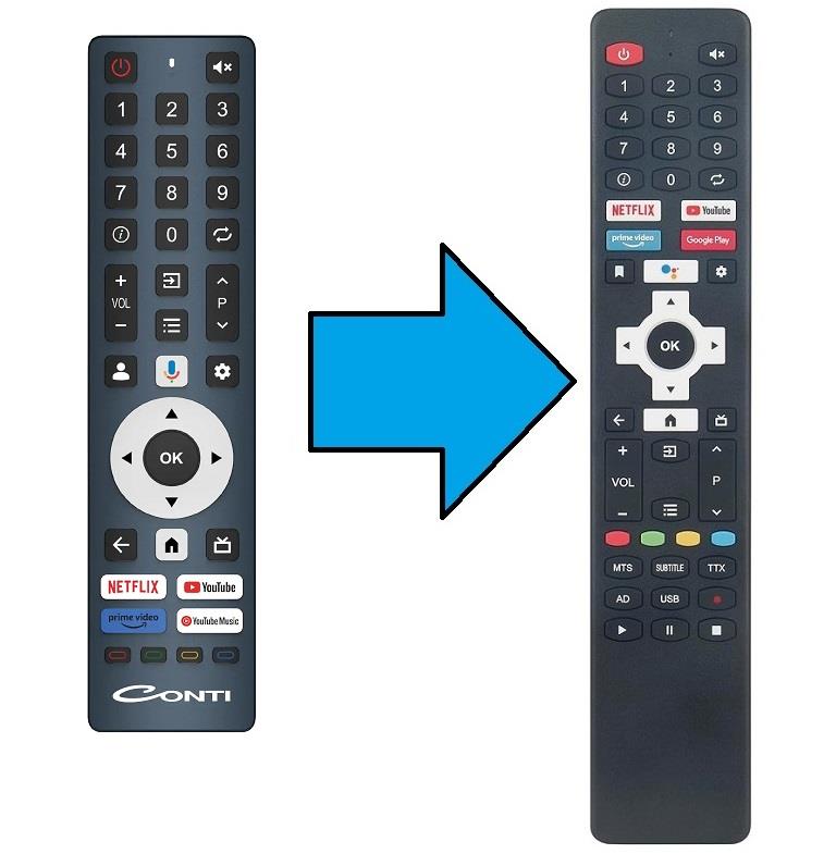 Contı ile uyumlu Smart Google Led Tv Kumanda-Ses Özellikli