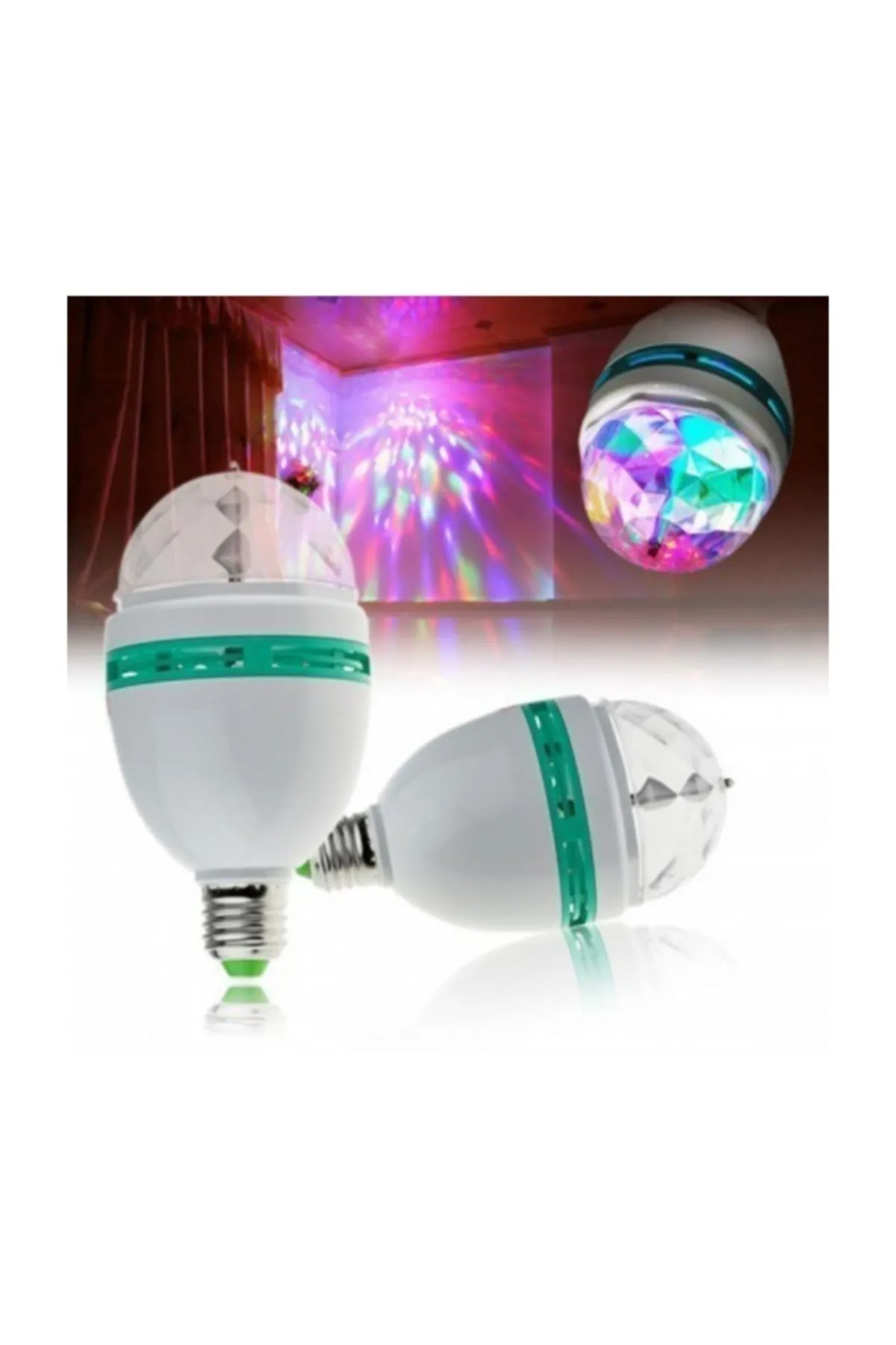 Amblight Ampül Led Işıklı Döner