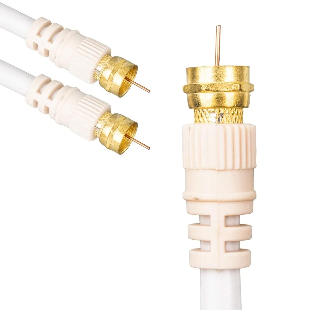 Gold F Konnektörlü 2 Metre Uydu Anten Kablo Tv Kablosu