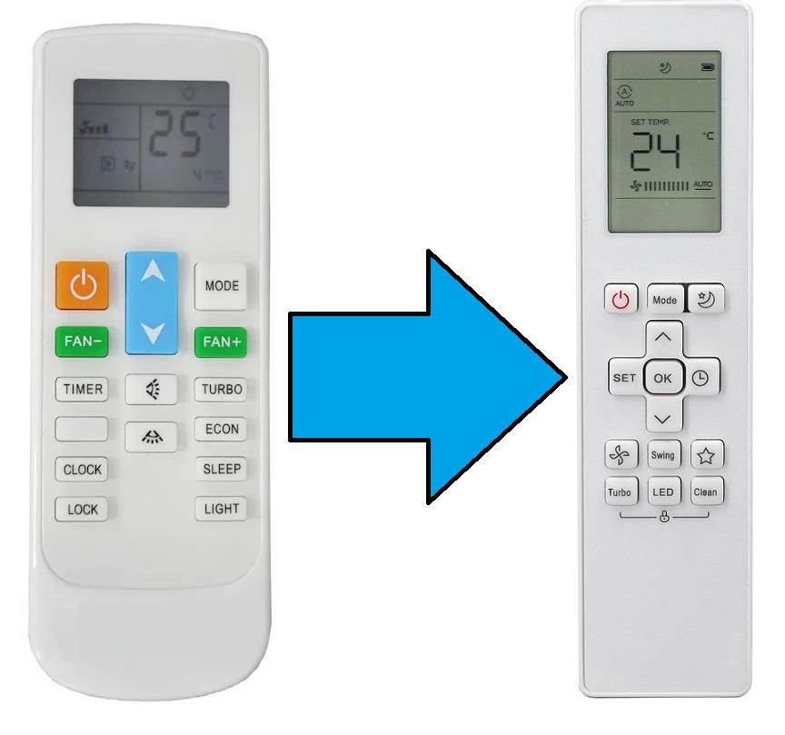 fujiplus Klima Kumandası-Resimde Sağdaki Gönderilir