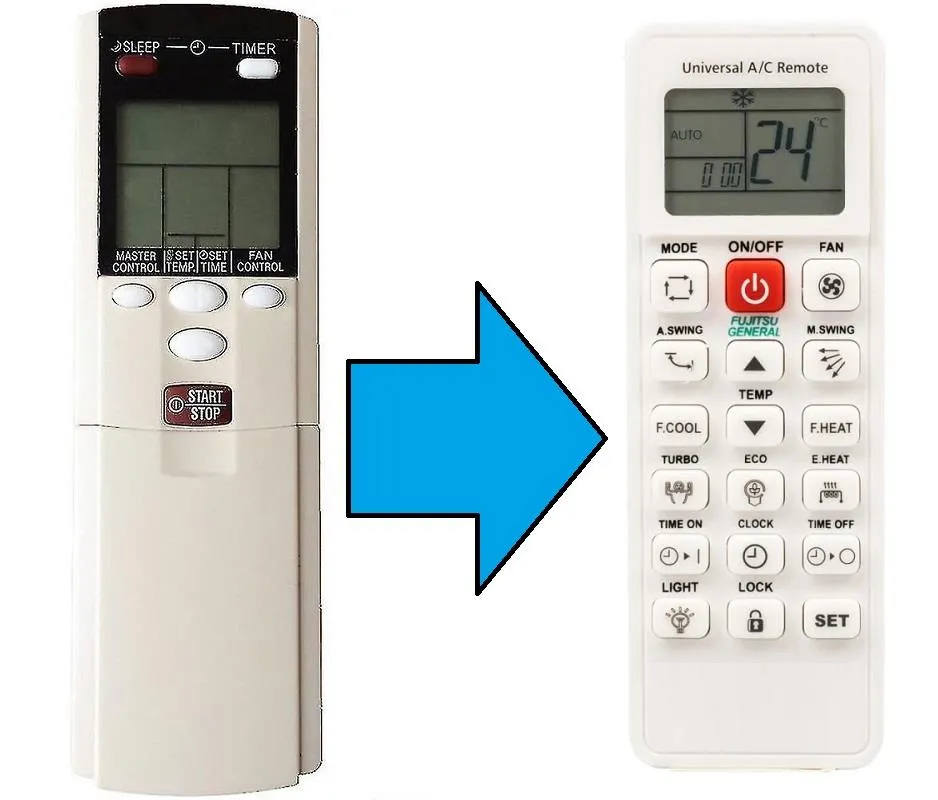 Fujitsu General Ar-dl3 Ar-dl6 Klima Kumandası-Resimde Sağdakİ Gönderilir