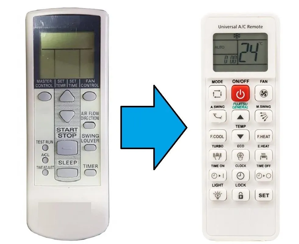Fujitsu General Klima Kumandası-Resimde Sağdaki Gönderilir