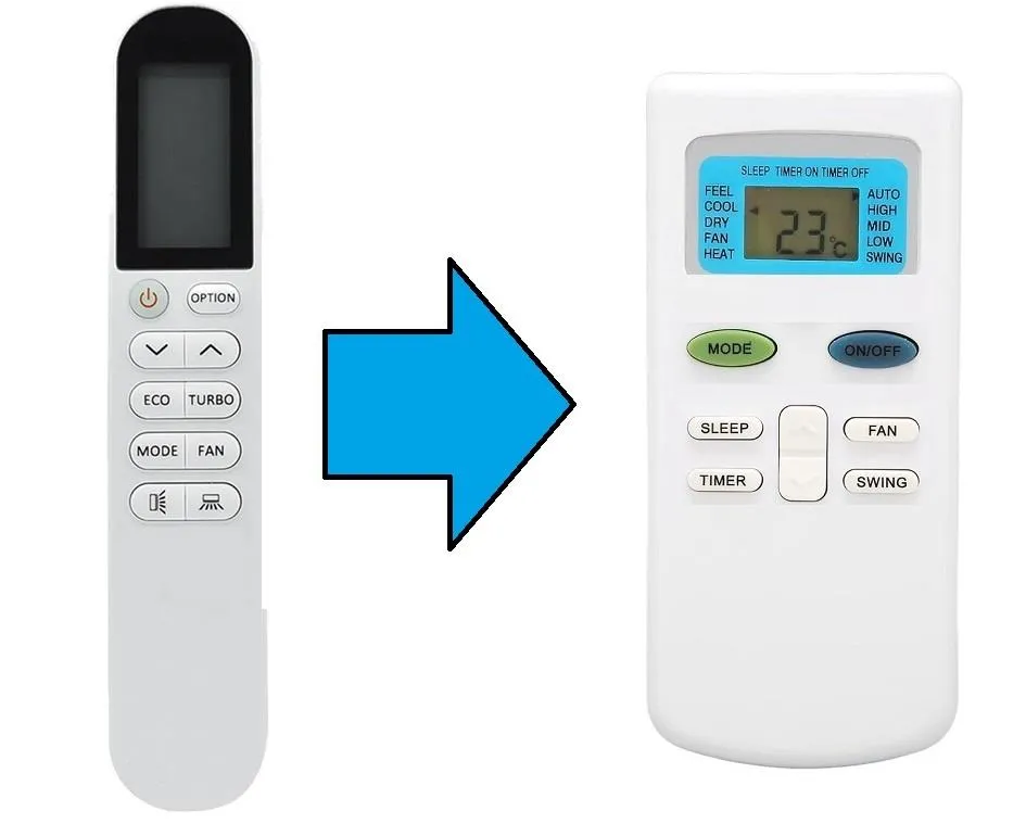 Hantech Klima Kumandası-Resimde Sağdaki Gönderilir