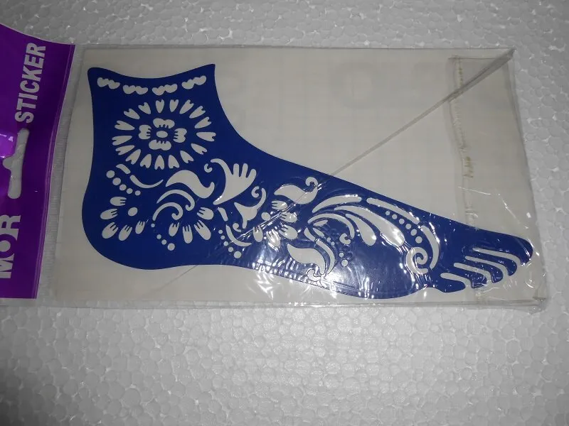 Hint Kınası Dövme Şablonları Modelleri - Ayak