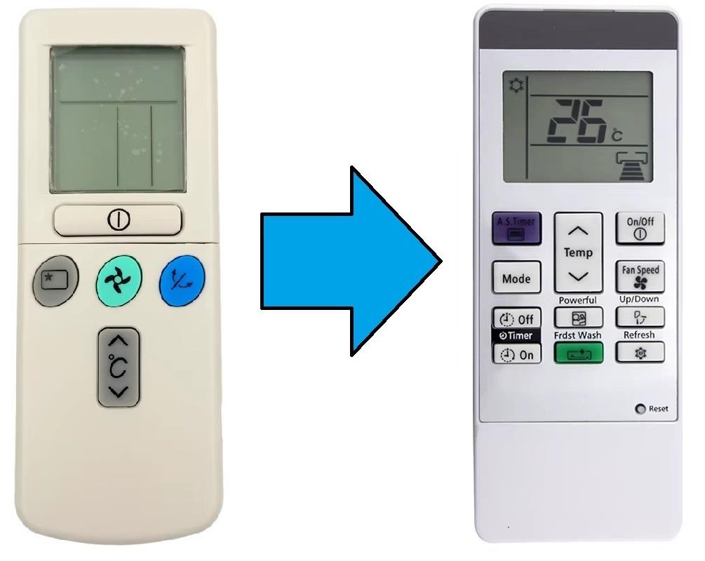 hitachi ile uyumlu Model RAR-3U4 RAR-2P2 RAR-3U1 RAR-3U2 RAR-3U3 Klima Kumandası