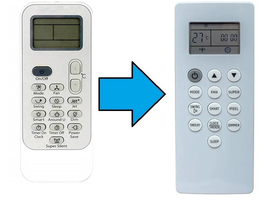 Hotpoint Ariston DG11J1-3A İle Uyumlu Klima Kumandası-Resimde Sağdaki Gönderilir