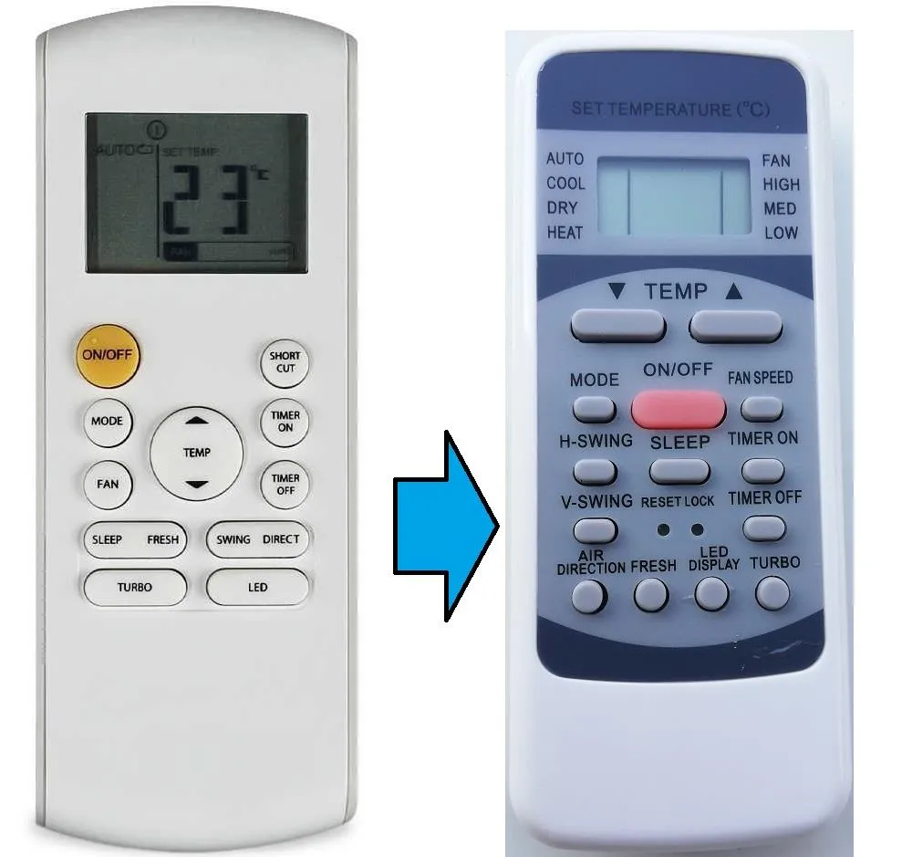 KAİRA İnverter Klima Kumandası - Eşdeğer