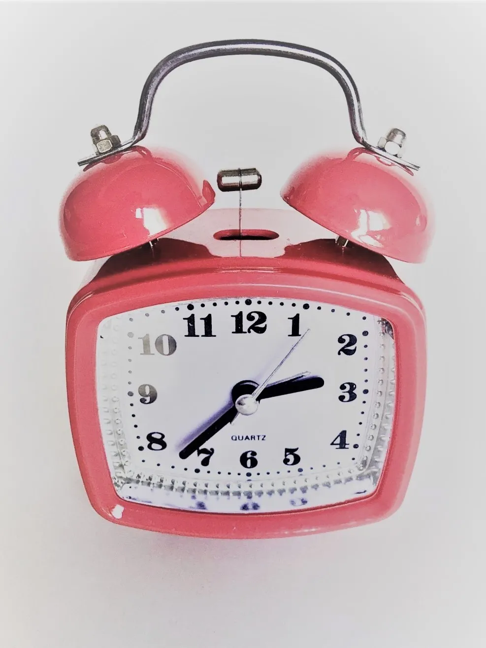 Kare Dekoratif Çalar Masa Saati Pembe