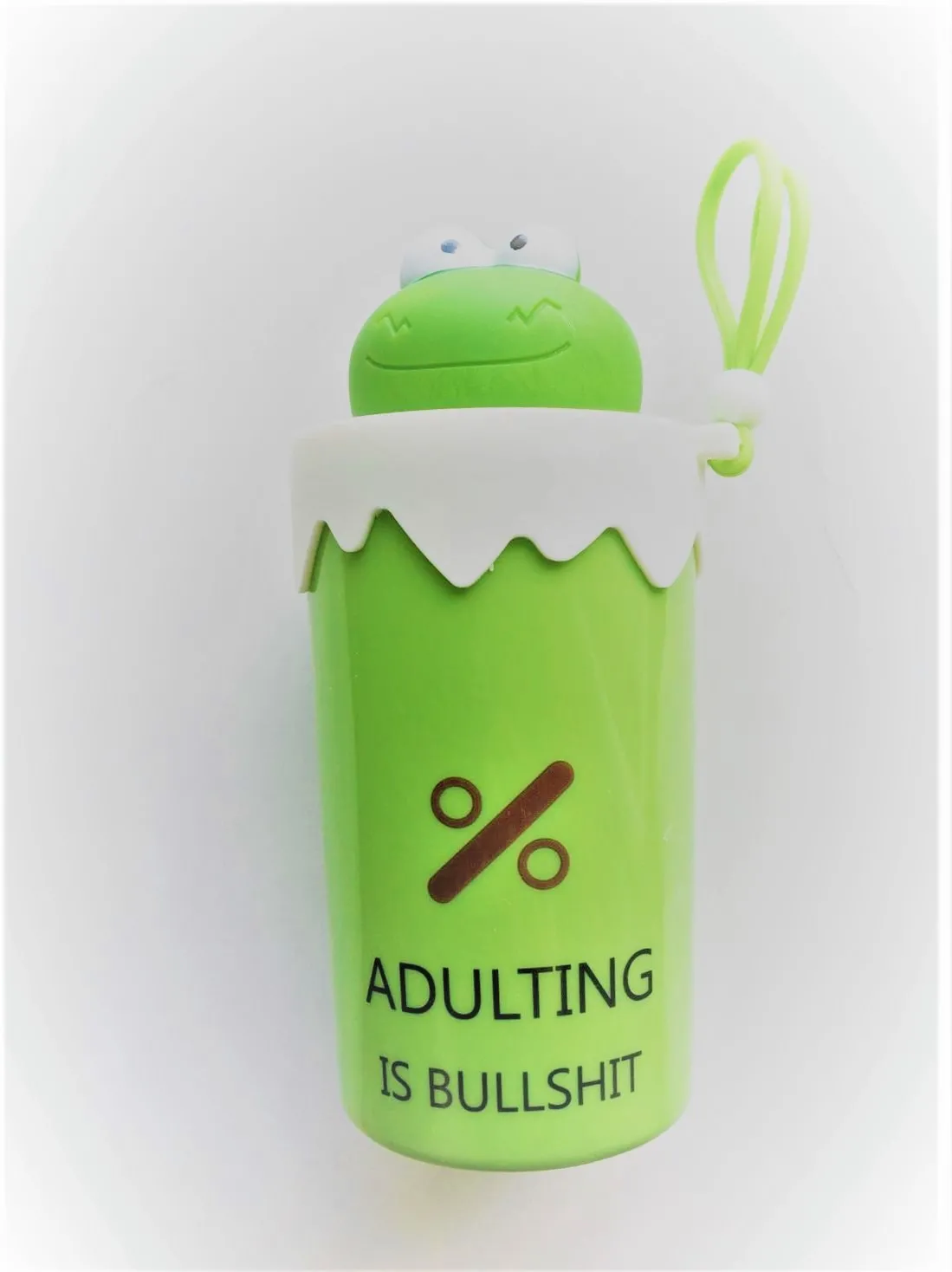 Kılıflı Cam Su Matarası 330 ml - Renk yeşil