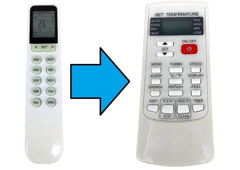 Kumanda Model No YKR-N 301E İle Uyumlu Klima Kumandası