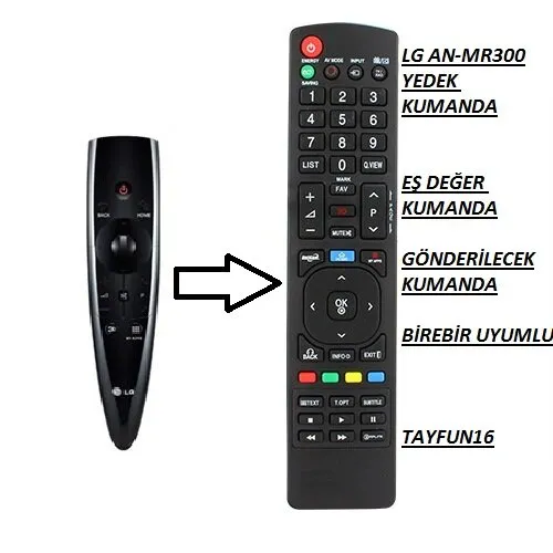 Lg AN-MR300 Magic Motion ( YEDEK KUMANDASI )