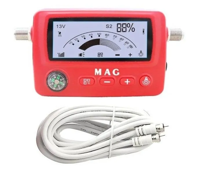 Mag Uydu Yön Bulucu Ses İkazlı Digital Ekran- 2 Metre Test Ara Kablolu