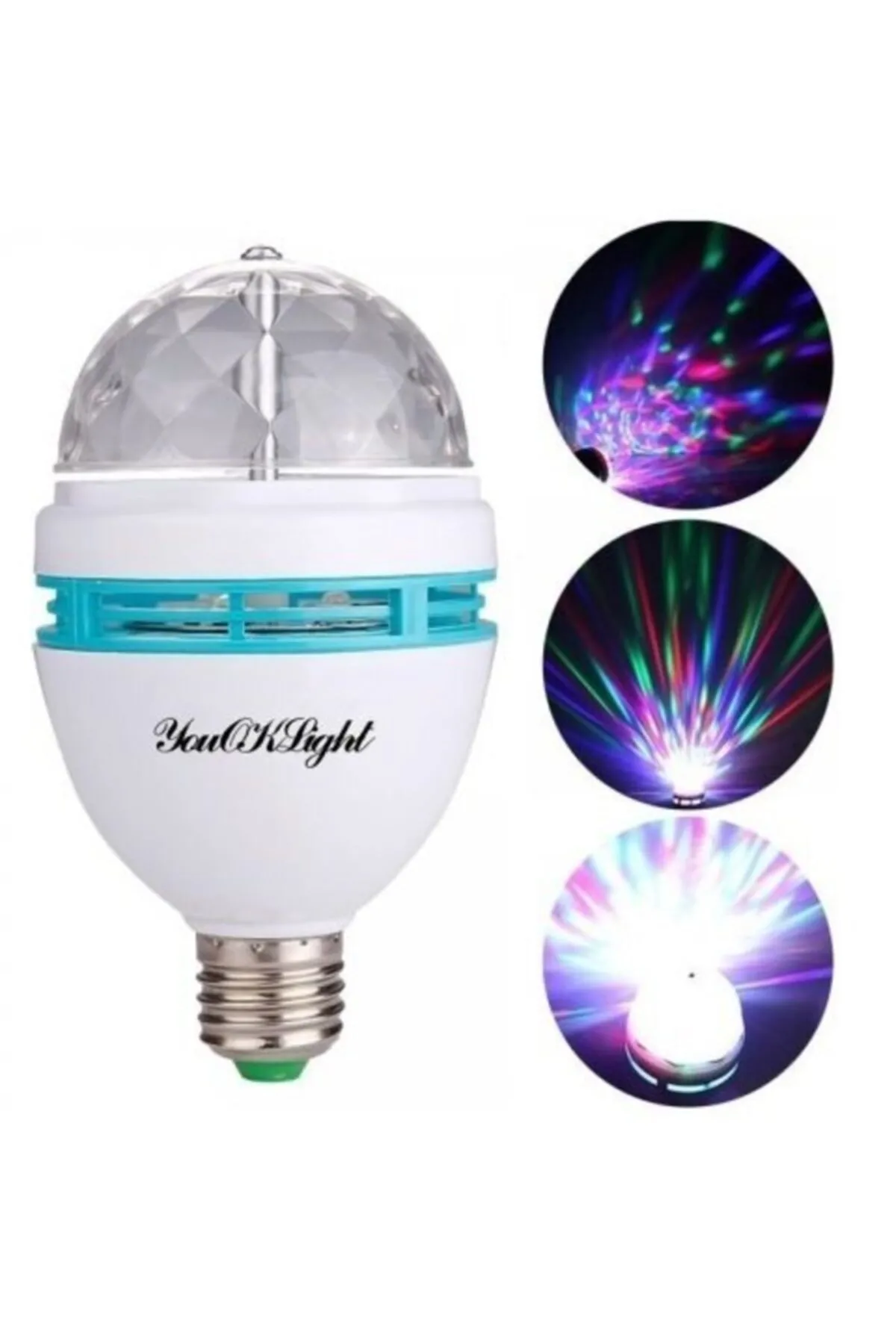 Nihome Disco Ampül Led Işıklı Döner Başlıklı - Magic Bulp