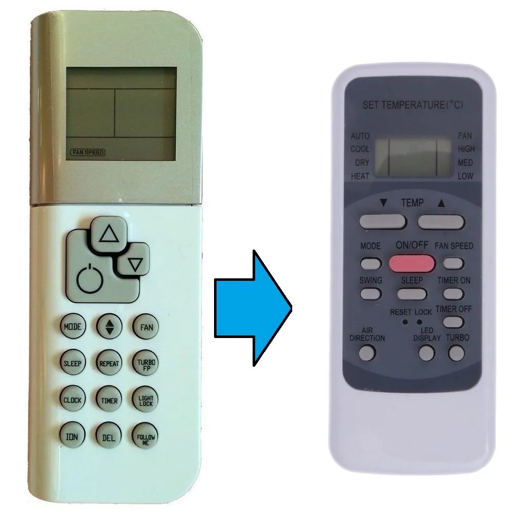 OLEFİNİ Klima Kumandası - RG19B E Eşdeğer