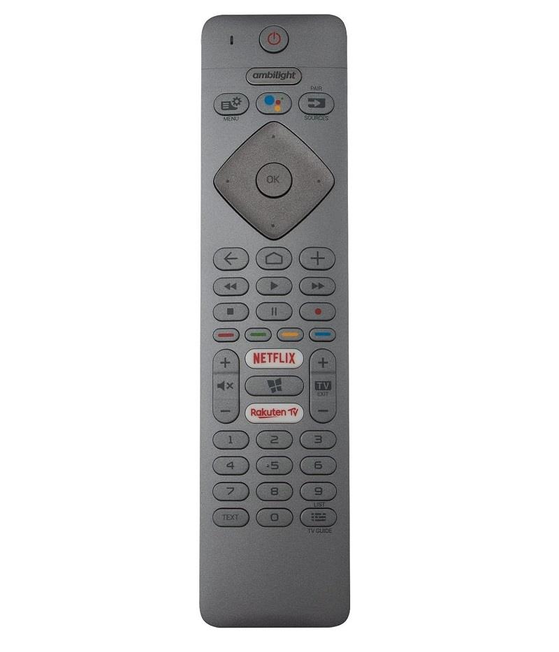 philips ile uyumlu Model 58PUS7304/12 Mikrofonlu Smart TV Kumanda-Gri