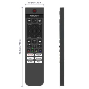 pihilips ile uyumlu Model 65PUS8500/62 Android Led Tv Kumandası-Mikrofonsuz