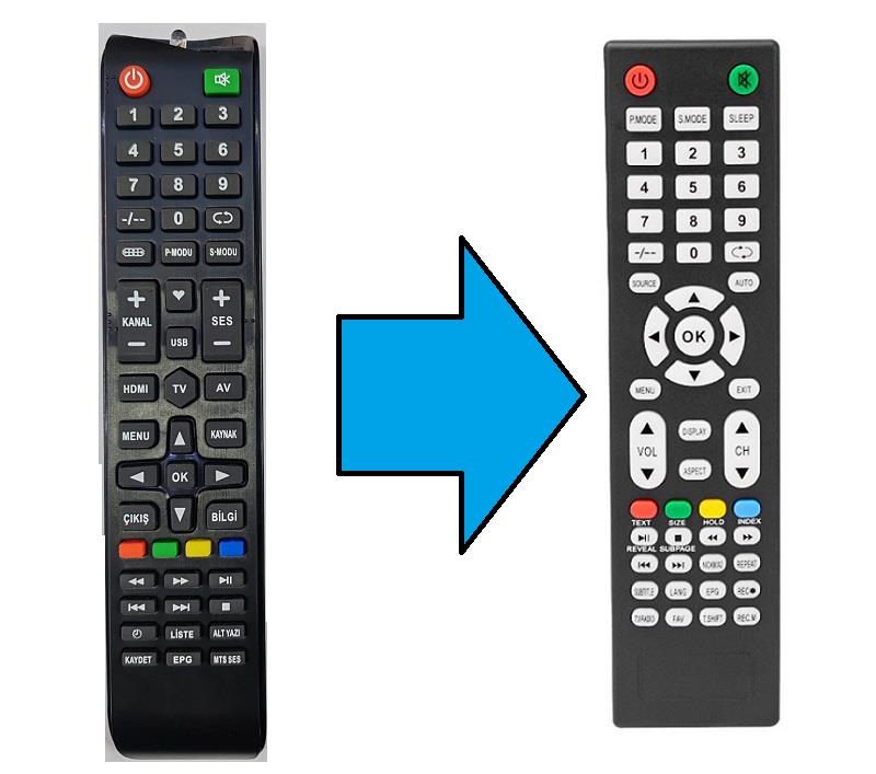 Reeder Smart Led Tv Kumanda-Resimde Sağdaki Gönderilir