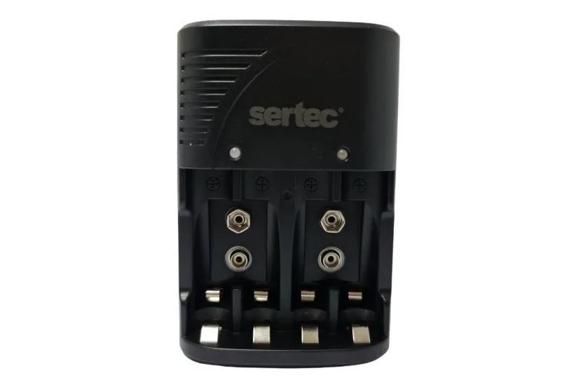 Sertech 9 Volt Pil Şarj Cihazı- 4 Pil Uyumlu Destekli