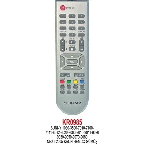SUNNY 7010/7011/1030 Uydu Kumanda