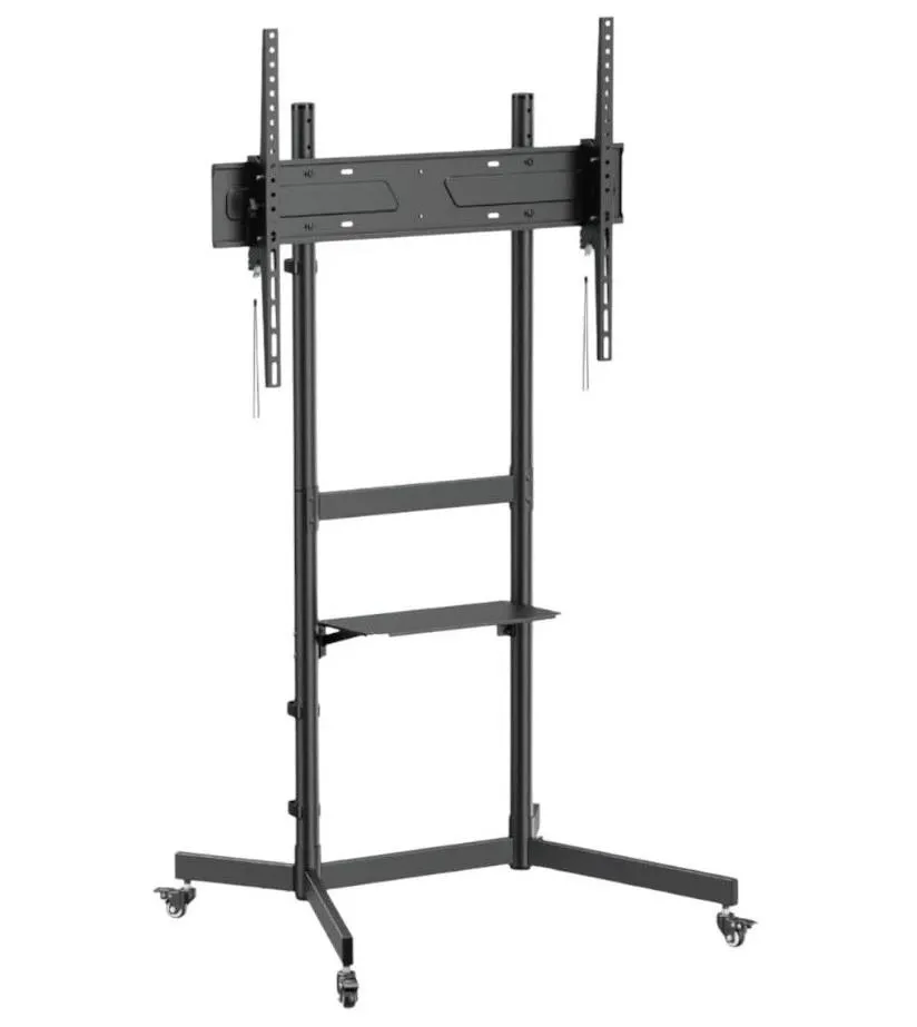 Tayfun 77'' Uyumlu Yürüyen Tekerlekli Ayaklı Led Tv Monitör Standı