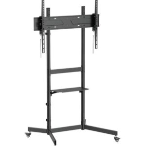 Tayfun 98'' Uyumlu Yürüyen Tekerlekli Ayaklı Led Tv Monitör Standı