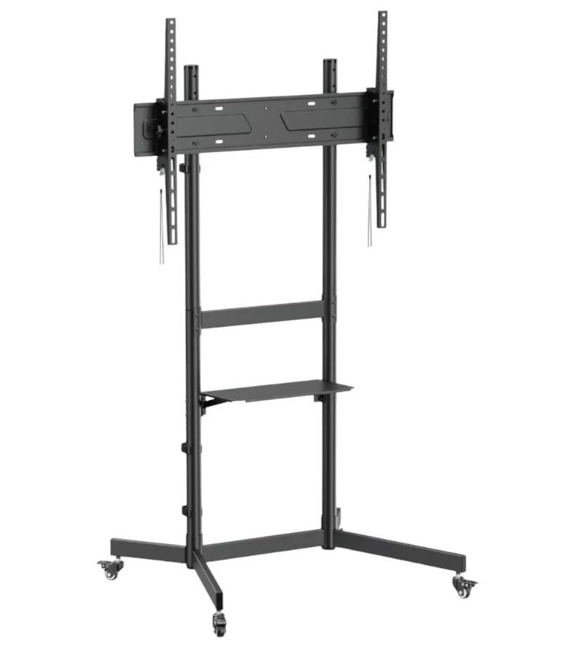 Tayfun 98'' Uyumlu Yürüyen Tekerlekli Ayaklı Led Tv Monitör Standı