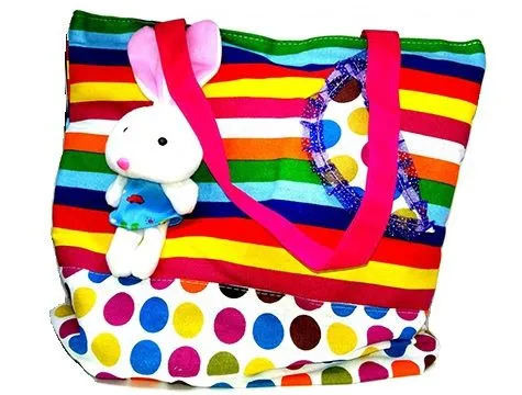 TAYFUN Desenli Büyük Bayan Plaj Çantası