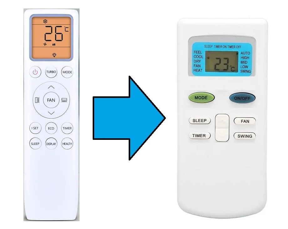 Tcl Klima Kumandası-Resimde Sağdaki Gönderilir