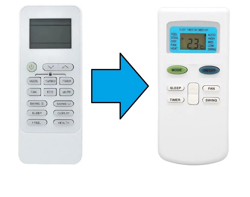 Tcl Klima Kumandası-Resimde Sağdaki Gönderilir