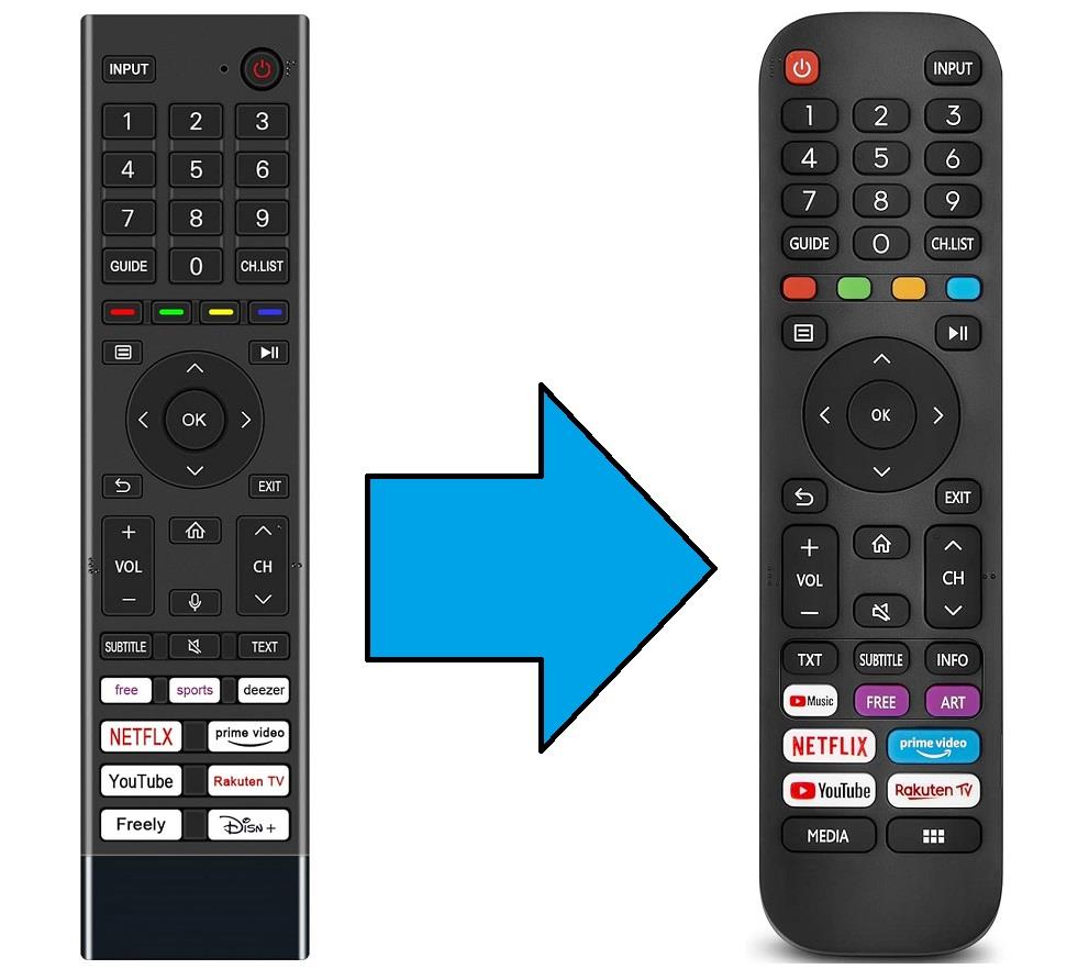 toshiba ile uyumlu Model CT-8575 Vidaa Smart Led TV Kumanda-Mikrofonsuz