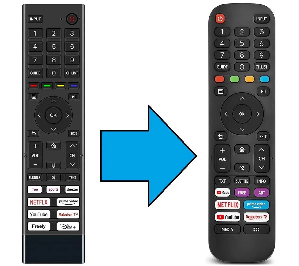 toshiba ile uyumlu Model CT-8575 Vidaa Smart Led TV Kumanda-Mikrofonsuz