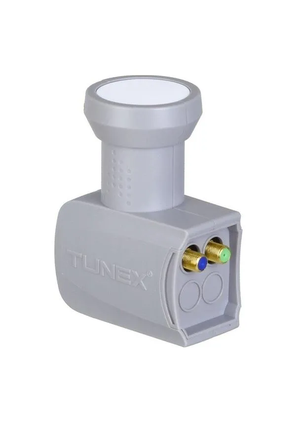 Tunex 2li İkili Çift Çıkışlı Twin Lnb Elembi Full Hd 4K Uyumlu-Yağmur Korumalı