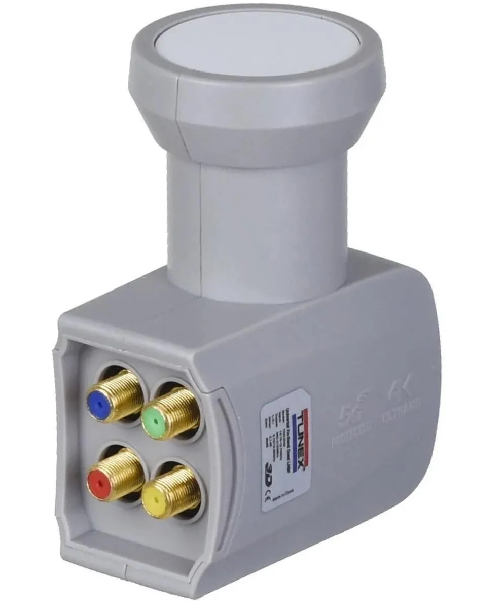 Tunex Dörtlü 4 Çıkışlı  Elembi Lnb Full HD 4K-Su Koruma Kapaklı