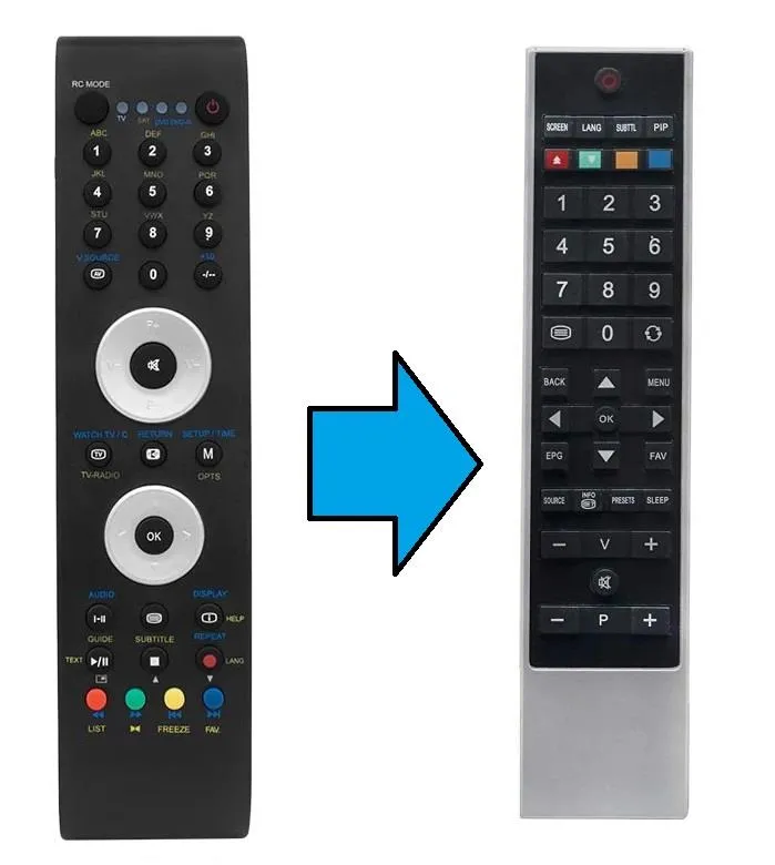 Vestel RC-1110 Lcd Tv Kumandası-Resimde Sağdaki Gönderilir