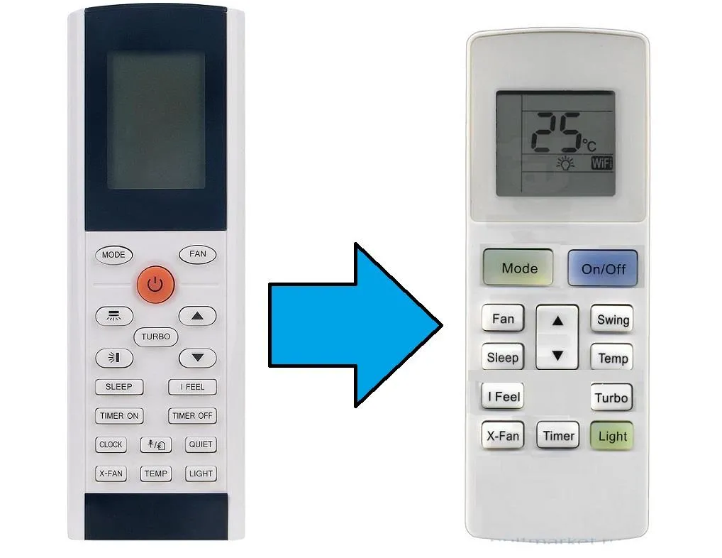 Vıessmann YAC1FB9 ile uyumlu İnverter Klima Kumandası