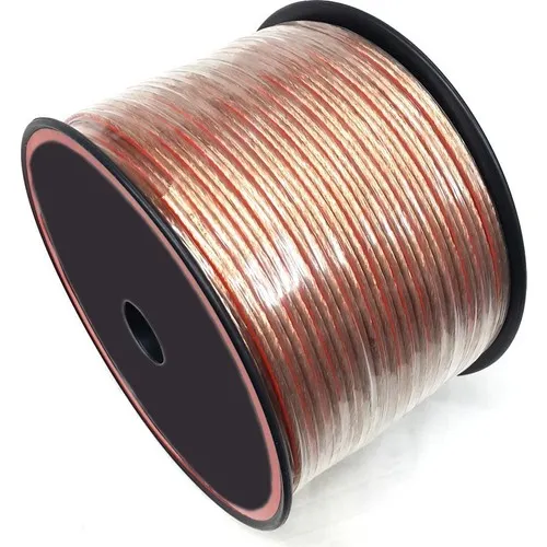 WİNKEL 50Metre 2x2,50mm Hoparlör Ses Sistemi Kablosu Şeffaf